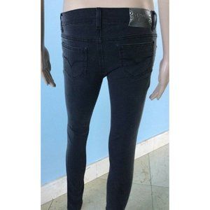 NWT Authentic Versace Jeans Women's Black Gray Wash Skinny Leg Low Rise 26